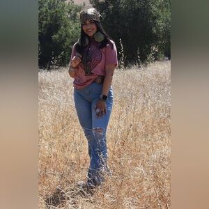 Stylish Blue Women's Bell Bottom Jeans